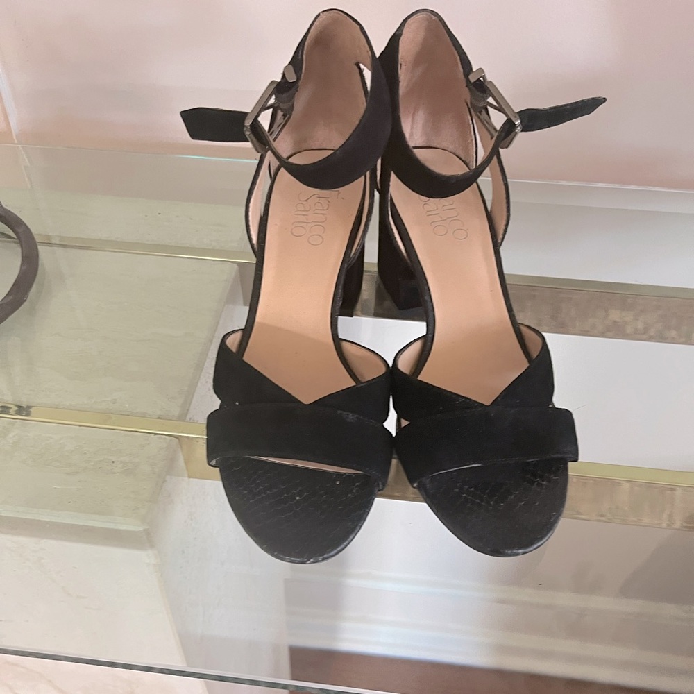 Franco Sarto black open toe